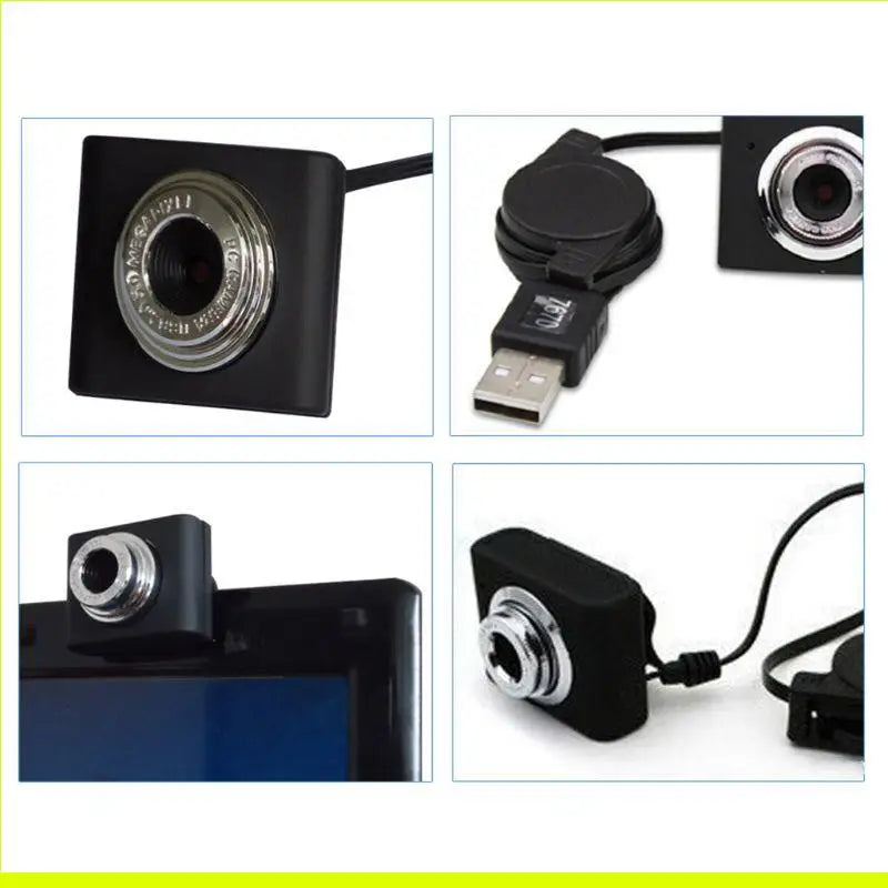 8 Million Pixels Mini Webcam for HD Web Computer Camera with Microphone for Desktop Laptop USB Plug and for Play for Vid