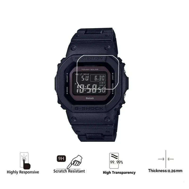 Ultra-Thin 9H Tempered Glass, Minimalist Design Meets Maximum Protection For Casio DW-5035 DW 5600 GW-B5600 GW M5600