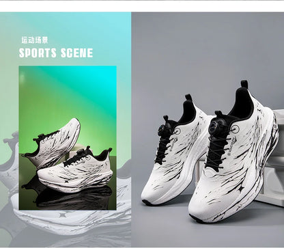 Fluorescence Running Shoes CarbonBoard Marathon Men Sports Casual Tenis Breathable Womens Comfortable Athletic Nonskid Sneakers
