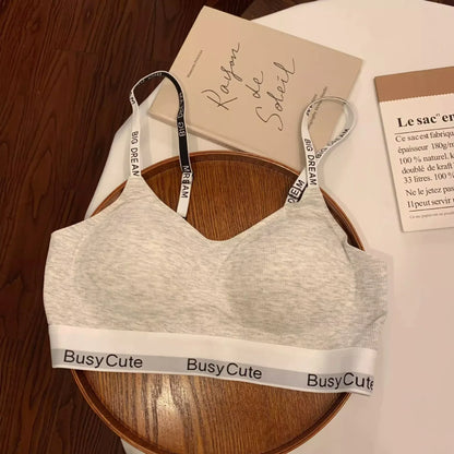 Women's Anti-sagging Sports Underwear Without Underwire, Thin Top and Thick Bottom Bra, Breathable and Beautiful Back
