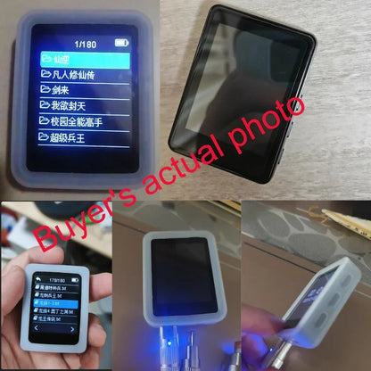 8-128GB MP3 Music Player Full Screen Touch MP4 Bluetooth Built-in Speaker Portable HiFi Music Player Video Playback recording