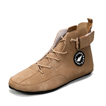 YRZL Men's Shoes Ankle Boots Lightweight Anti-slip Man Casual Walking Shoes Soft Soles Comfortable Breathable Blue Shoes for Men