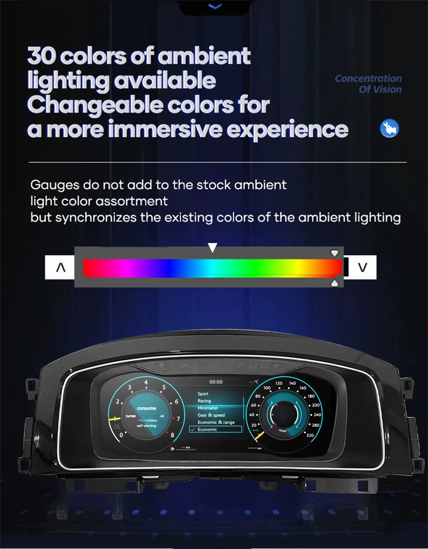12.3'' LCD Digital Instrument Cluster for Volkswagen Maiden B6 B7 CC 2007 8 9 10 11 Years Ntg4.5 Car Radio Dashboard Cockpit