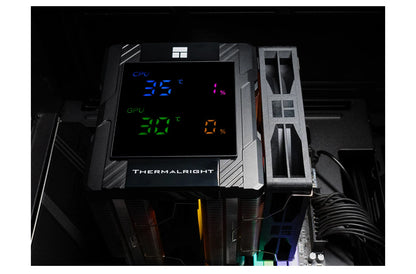 Thermalright PA 120 Digital Chassis Air Cooling Radiator，6 heat pipe/CPU/CPU simultaneous monitoring/Supports LGA1851/1700/AM5