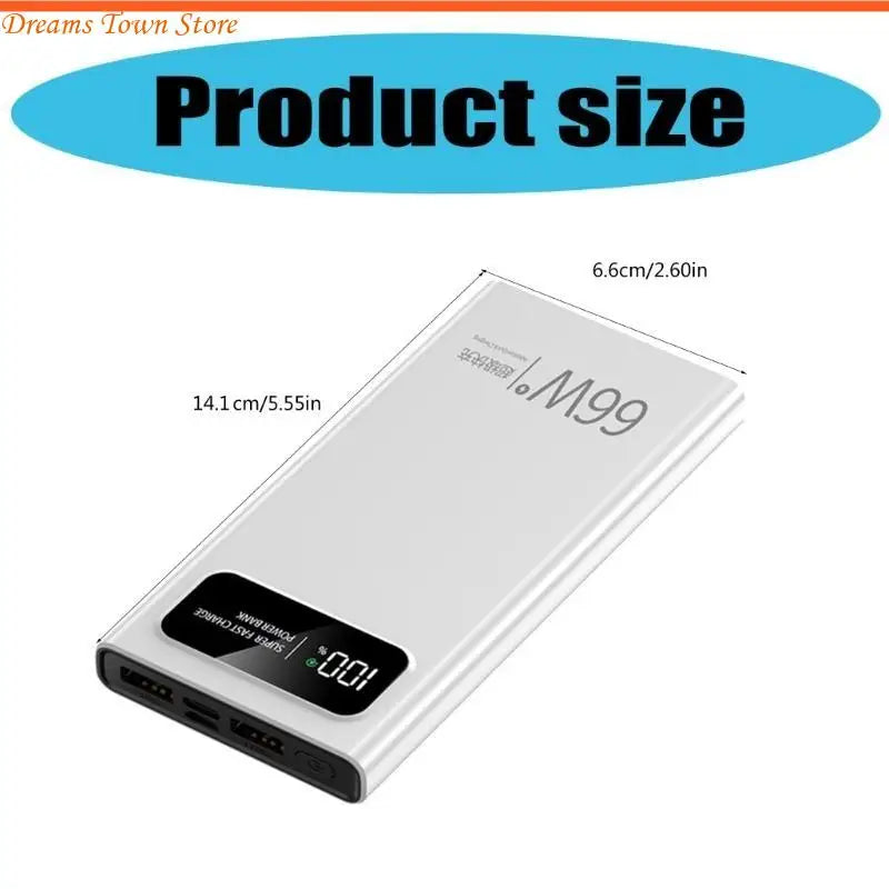 HX6A Fast 66W Mobile Power Adapter 20000/30000/40000mAh Battery