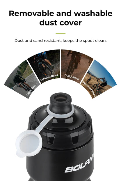 BOLANY 750ML Sports Bottle 10th Rubber Transparent Plastic with lid Bottle Portable Squeeze Drinking Outdoor Cycling Kettle