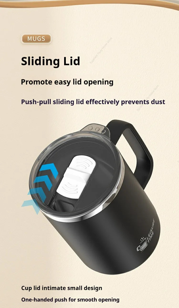 500ML Double-Wall Insulated Thermal Cup 304 Stainless Steel Coffee Cup Portable Water Bottle Keeps Cold and Heat Thermal Mug