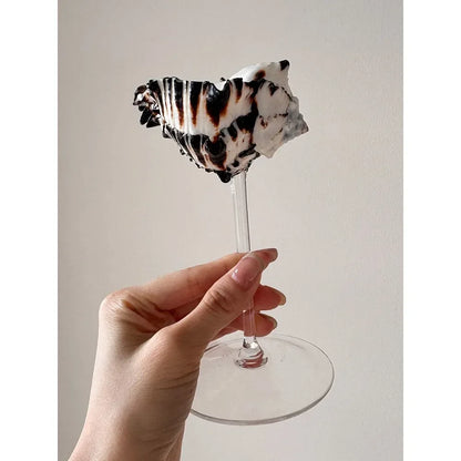 Nordic Handmade Natural Conch Shell Wine Glass Creative Party Drinking Set Ladies' Niche Champagne Glasses Bar High-end Utensils