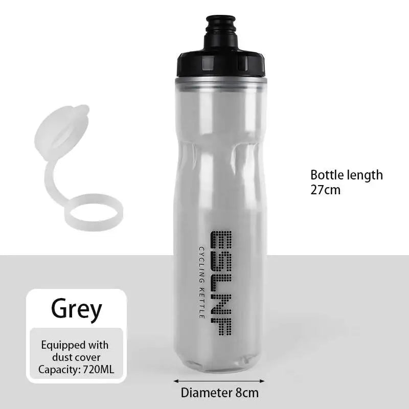 ESLNF Road Dual Bike Thermal Layer Leak-Proof 720Ml Keeping Bicycle Water Kettle Outdoor Cycling Sports Bottle