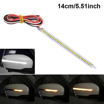 Car Rearview Mirror Indicator Lamp DRL Streamer Strip Flowing Turn Signal Lamp LED Car Light Source Turn Signals For Cars