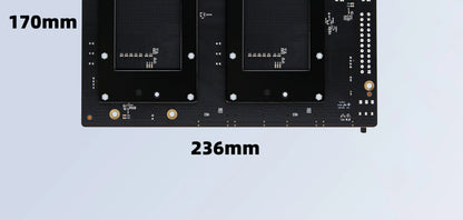 SXM2 for NVIDIA V100 GPU Adapter Board Card NVLink 300G 4-Port 4‑Way / Dual-Card Dual-Channel Pass-Through Expansion Backplane