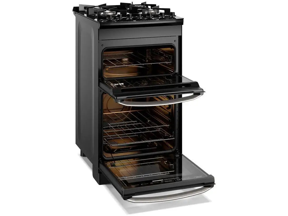 4 Stove with Electrolux Glass Table Black with