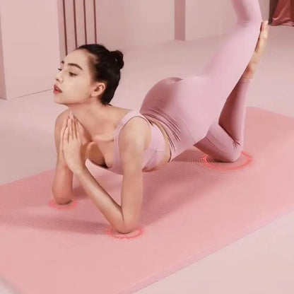 10MM Non-Slip Athletic Yoga Mat for Home Training, Pilates and Gymnastics