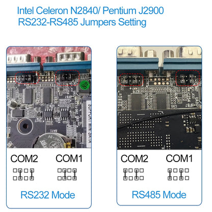 Fanless Industrial Mini PC Pentium J2900 4x Serial Ports RS232 RS485 2x Gigabit Ethernet Mini PCIe WiFi 4G LTE SIM Windows Linux