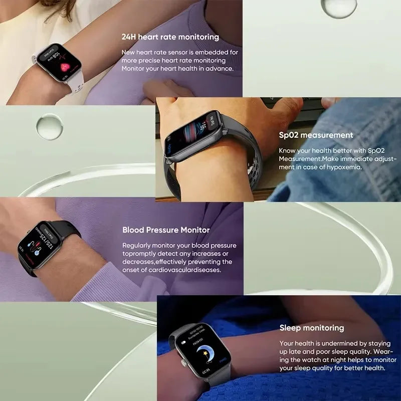 Global Upgrade Version Watch 5 HD AMOLED Display Screen Heart Rate Bluetooth Call GPS Track Waterproof Sports Men Smart Watch