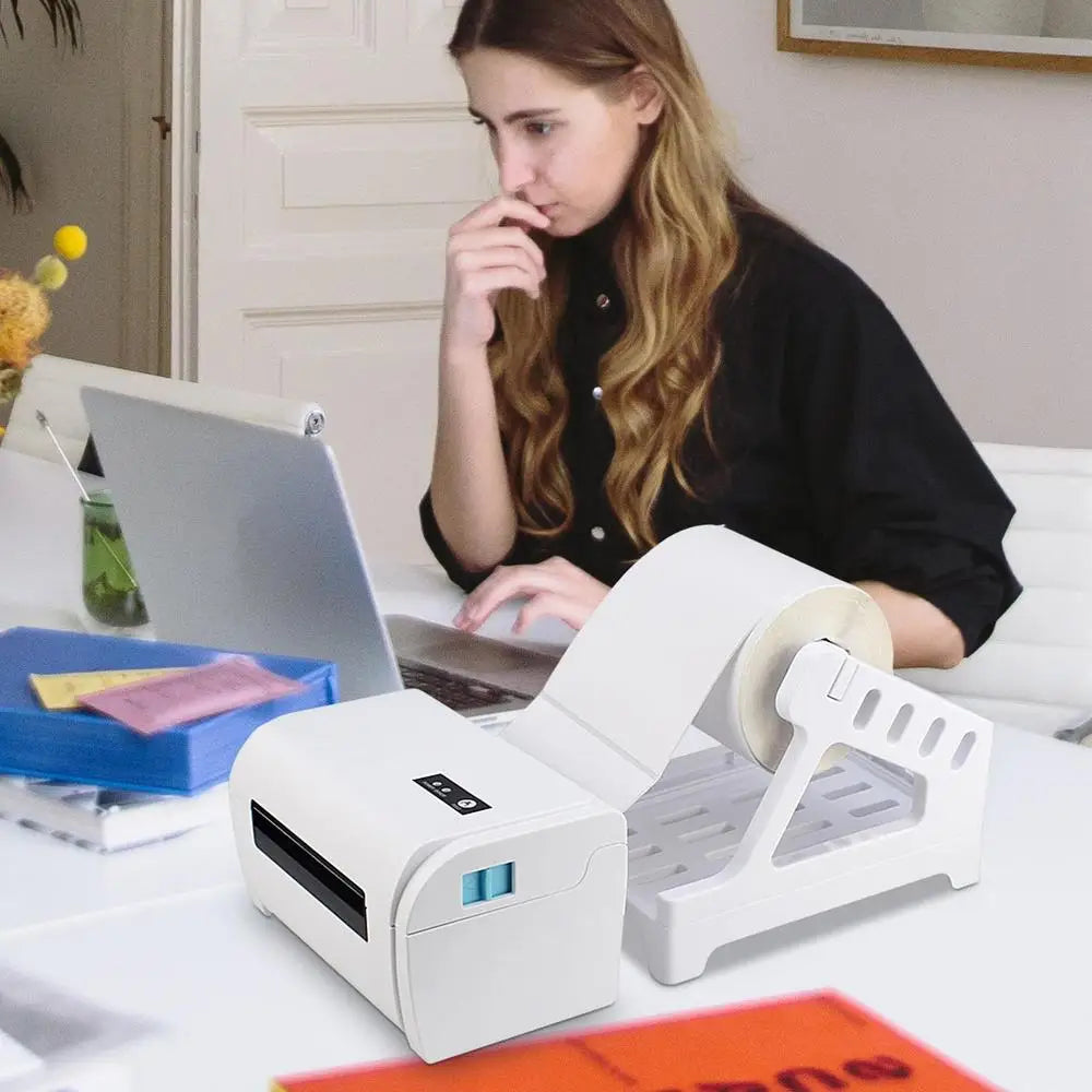 Desktop Printer Home Office Storage School Thermal Label Holder For Rolls Fanfold Accessories Durable Stand External Universal