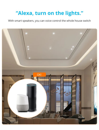 Zemismart Zigbee Interrupter 1 2 3 4 6 Gangs Light Switch Brazilian Wall switches Work with Tuya Smart Life Alexa Google Home