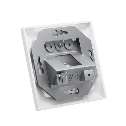 ZoeRax 2-Port Flush-Mount Network Socket RJ45 Ethernet Data Socket Patch with RJ45 CAT8 CAT7 CAT6A Fully Shielded Keystone Jacks