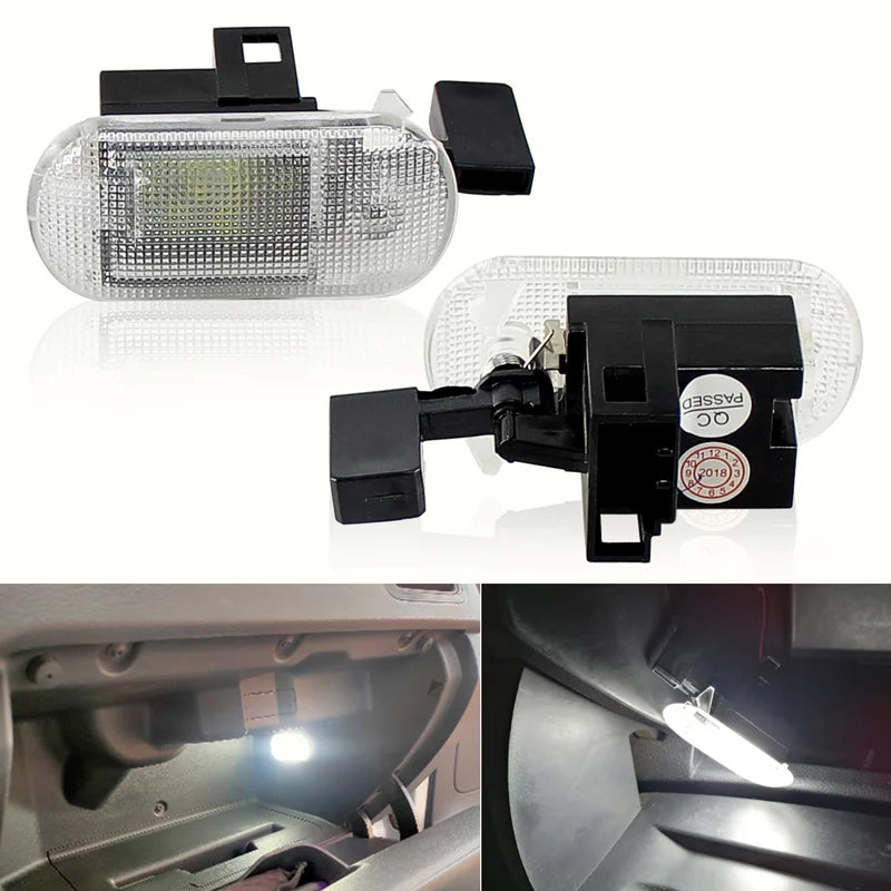 2Pcs Glove Box Storage Compartment Light Lamp for Volkswagen VW Golf Jetta MK4 Bora Touran Touareg Caddy 1J0 947 301 1J0947301