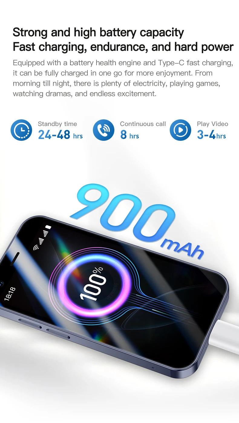 ONEMYTH A17 Mini 3G Mini Smartphone, 2GB RAM and 16GB ROM, WhatsApp, GPS, WiFi, Facial Recognition, Multi Color Small Phone