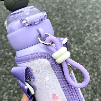 1pc Kuromi Large-Capacity Stainless Steel Insulated Cup - 520ML Portable Water Bottle for Outdoor Sports, Dual-Drinking Lid
