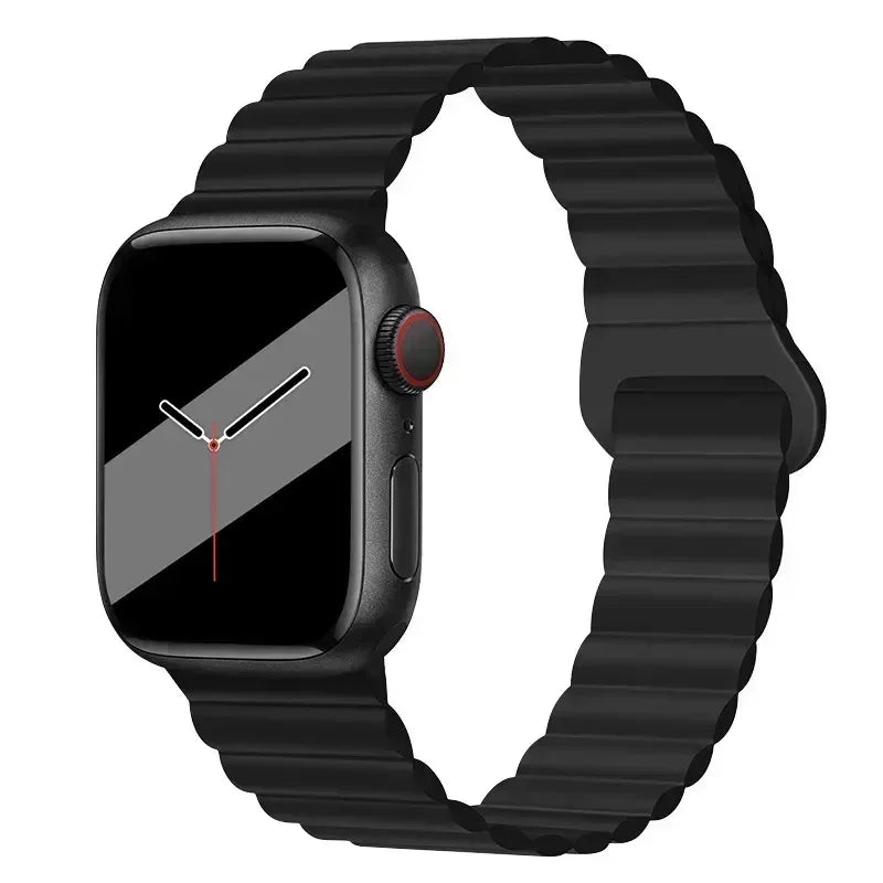 NEW Original Liquid Silicone Magnetic bands for Apple watch band Ultra 2 Series 9 SE iwatch 42mm 44mm 45mm 49mm 38mm 40mm 41mm