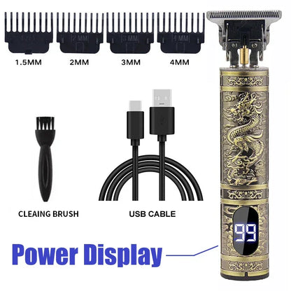 Electric Hair Clipper Vintage T9 For Mens Rechargeable Man Shaver Trimmer Machine For Men's Barber Professional Boyfriend Gift