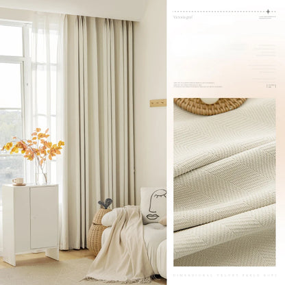 Modern Simple Blackout Curtain Luxury Living Room Drape Room Balcony Floor-to-ceiling Windows Curtains Bedroom Soundproof Drapes
