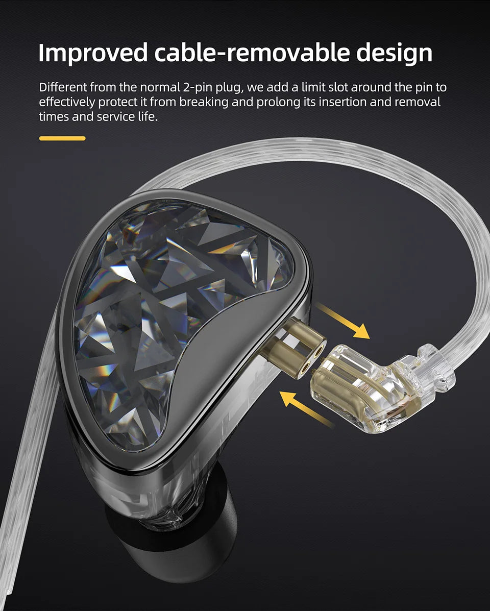 KZ AS24 24BA Units HIFI In Ear 12 Balanced Armature Earphones Noise Cancelling Earbuds Adjustable Tone Headset AST ZSX ZAR