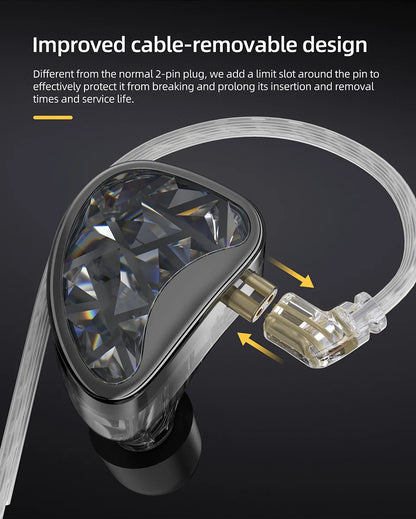 KZ AS24 24BA Units HIFI In Ear 12 Balanced Armature Earphones Noise Cancelling Earbuds Adjustable Tone Headset AST ZSX ZAR