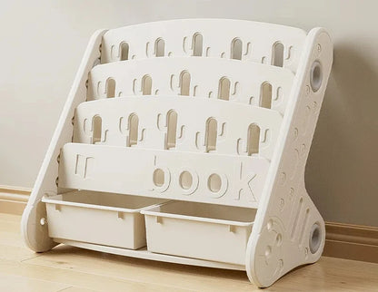 Eco-friendly  Children's Bookshelf Home Bedroom Children's Picture Books Toy Storage Cabinet Snacks Sundries Organizer Rack