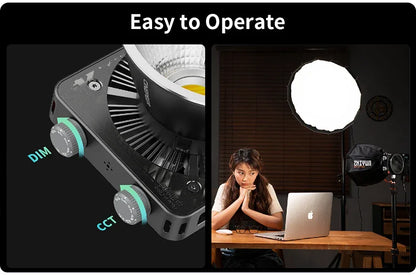 ZHIYUN Official CINEPEER CX100 100W Pocket Video Light Handheld Led COB Light Photo Fill Light Photography Lighting
