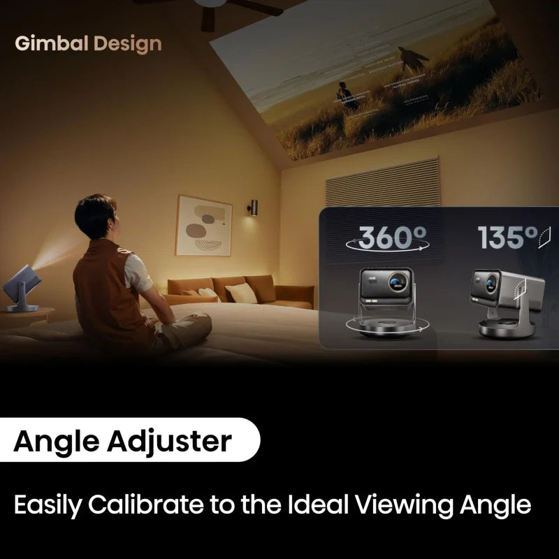 2026 C3 Ultra Native 1080P Projector 1000 CVIA Lumens 120Hz MT9669 Chip 4GB+64GB LCD Projector Eye-Care Auto Focus Keystone