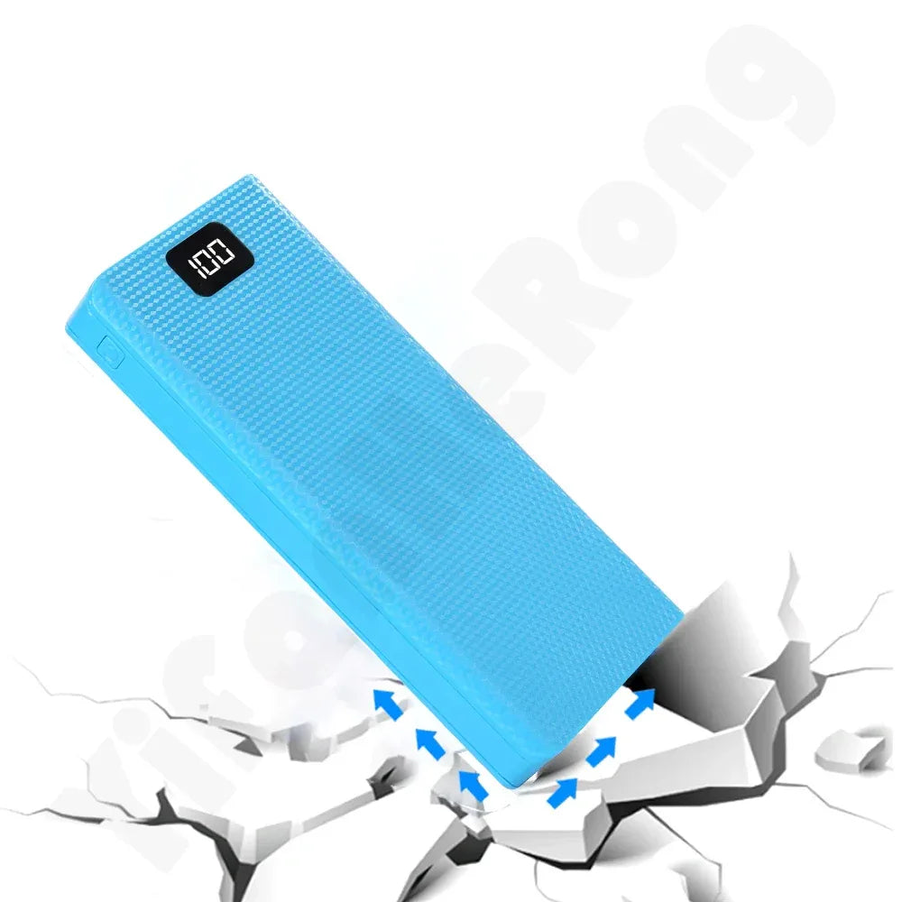 Fast Charging 18650 Power Bank 20000mAh USB Type C 5V Cases Battery Charge Storage Box Without Battery For iPhone Xiaomi Huawei