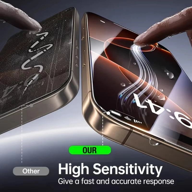 Dust Free Easy Installation HD Screen Protectors For iPhone 17 16 15 14 Plus 13 12 Mini 11 Pro Max XR X XS 17 Air Tempered Glass by PDG ibma