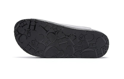 New Summer Beach Soft base massage Slippers Casual Double Buckle Non-slip Clogs Slides Women Men Slip on Flip Flop Shoe