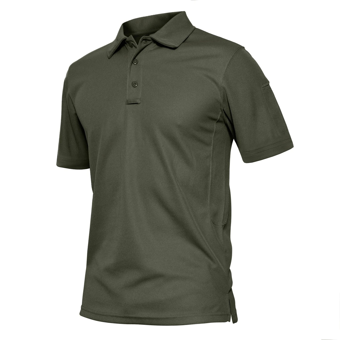 KEFITEVD Summer Golf T-shirts Men's Short Sleeve Quick Drying Polo Shirt Lightweight Outdoor Hiking Camping T-shirts Tee Tops