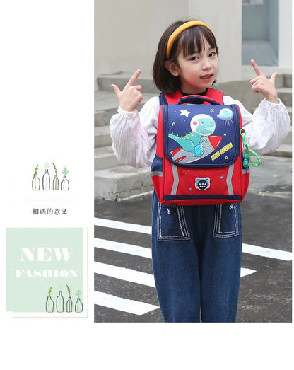 Waterproof Children Primary School Bags Cute Unicorn Rainbow Backpacks Kids Cartoon Animal Dinasour Shcoolbags for Kindergarten
