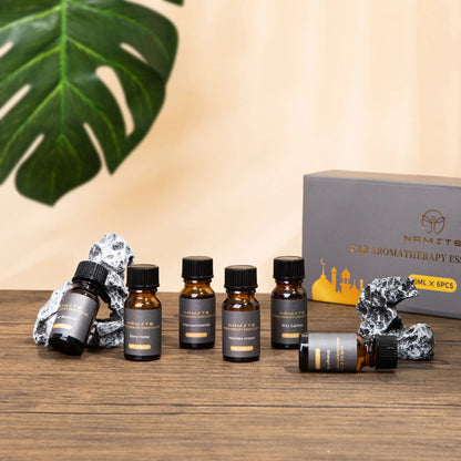 NAMSTE Car Air Freshener Luxury 6-Pack Premium Hotel Collection Fragrance Oils For Car Aromatherapy Machine Humidifier 10ML