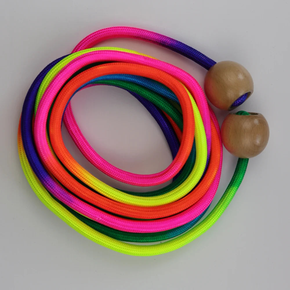 Colorful 5m Rainbow Skipping Rope - Long Children Students Speed Skipping Rope -fit Jump Rope With Anti-Slip Handle
