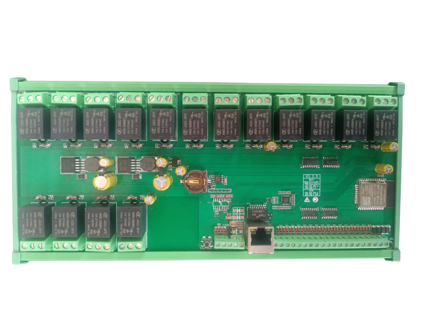 Ethernet Relay Board 16 32 Channel ESP32 WIFI MQTT Home Assistant Domoticz OpenHAB Digital Input Smart Switch