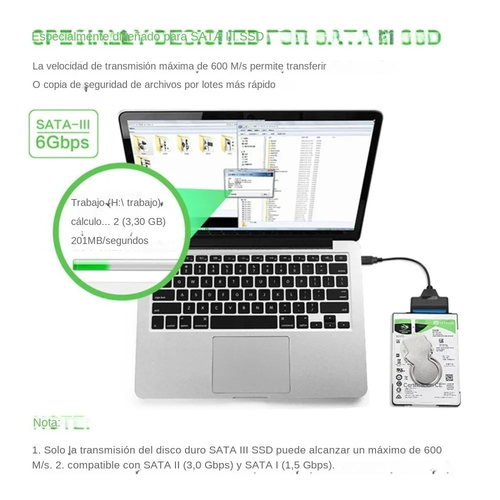 30CM SATA to USB 3.0 Adapter Cable For 2.5 inch Hard Drive HDD/SSD Data Transfer External Hard Disk Drive Converter Support UASP