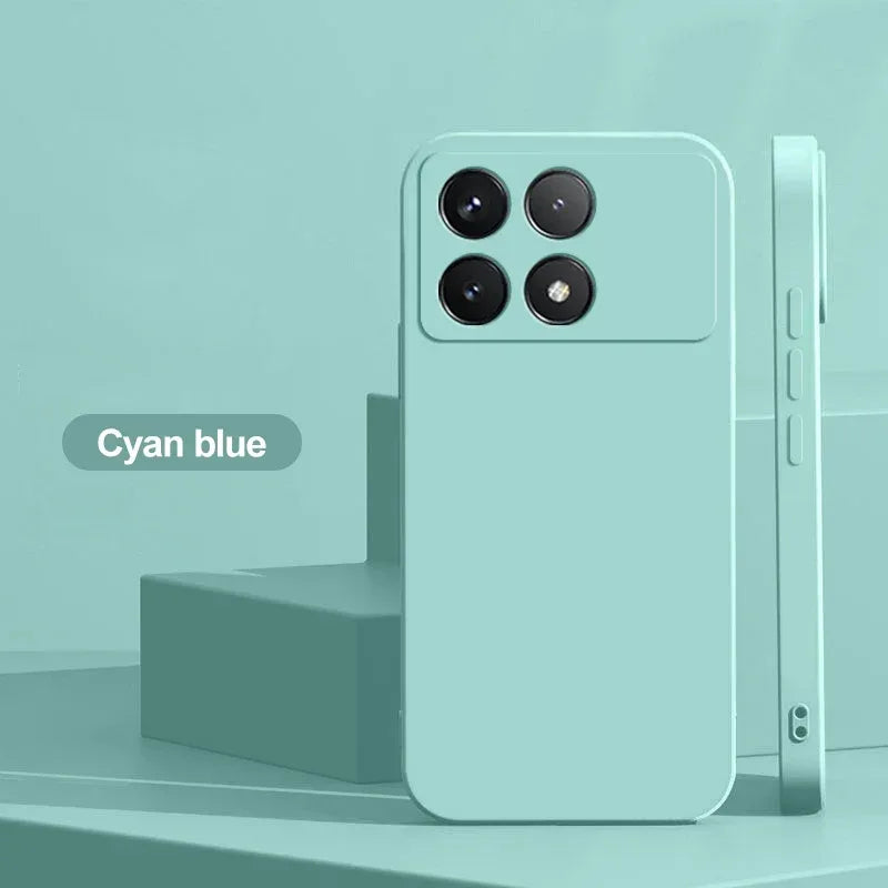 Poco X6 Pro Case Liquid Silicone Phone Case For Xiaomi Poco X6 Pro Poco X 6  X6Pro Pocox6 Pro 5G Shockproof Soft Cover