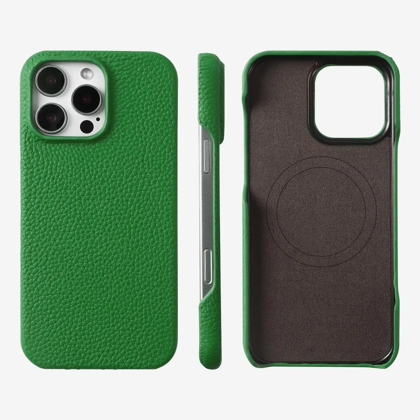 Premium Magnetic Genuine Leather Case For iphone 16 Pro Max 15 14 13 12 11 Wireless Charge Magnet Magsafe Cover Shockproof Coque