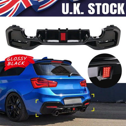 Rear Bumper Lip Diffuser With LED Rear Spoiler For BMW 1er M Sport F20 F21 M135i M140i Fits BMW BMW E92 E93 335I Accessories HOT