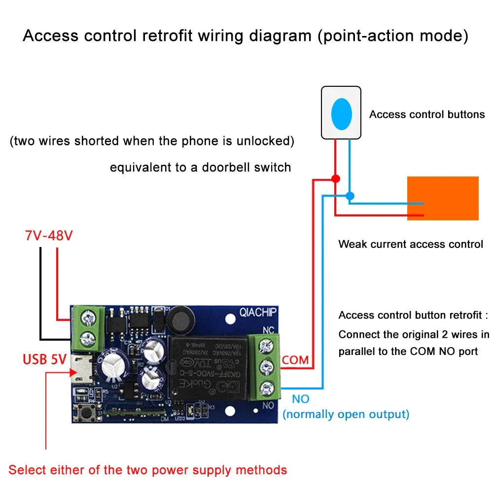 EWelink Dry Contacts Smart WiFi Relay Smart Switch DC5V-48V Wireless Remote Control 1 Way Alexa Google Home