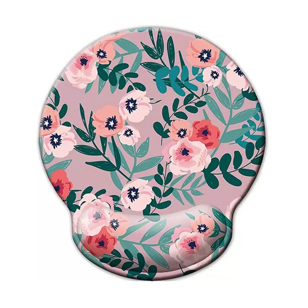 Gift Leopard Mouse Pad Ergonomic Gel Wrist Support Grey Non-Slip Base Wrist Rest Pad Typing and Pain Relief