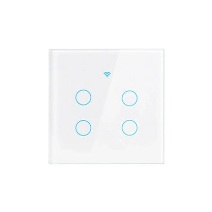 Tuya Wifi EU Smart Switches 1/2/3/4Gang Touch Light Switch Wall Sensor 433mhz RF Switches Smart Life for Alexa Google Home Alice