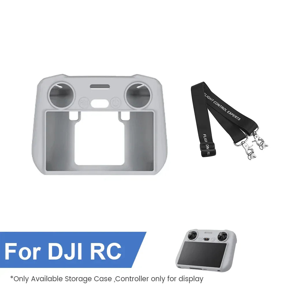 Silicone Case Protective Cover for DJI Mini 3/Mini 4/Mini 5 Pro/Flip/AIR 3S/Mavic 3/4 Pro/Neo/RC/RC 2 Remote Control Accessories