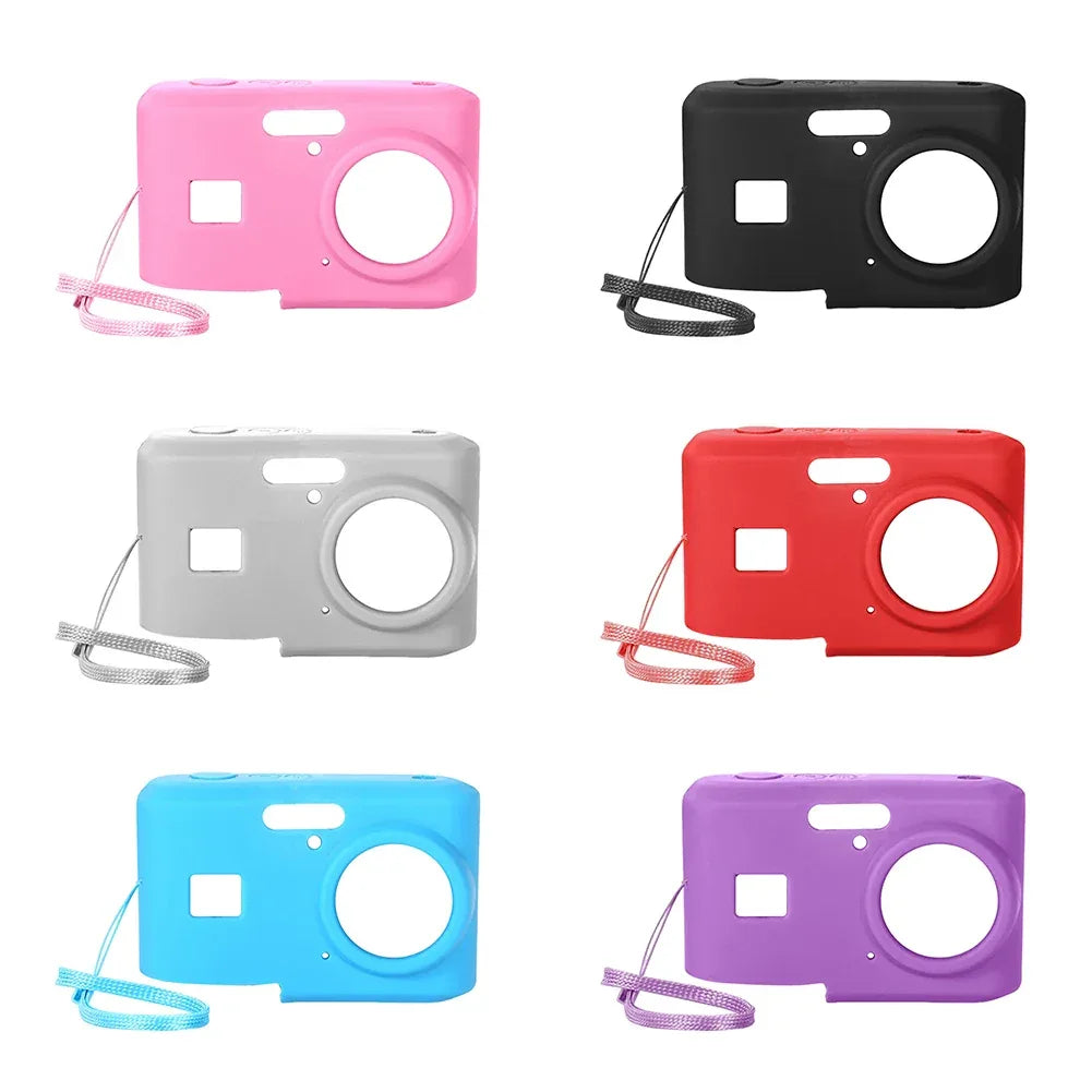 For KODAK PIXPRO FZ45 Soft Silicone Protective Case with Lanyard Slim Fit Camera Bag Camera Sleeve Camera Accessories